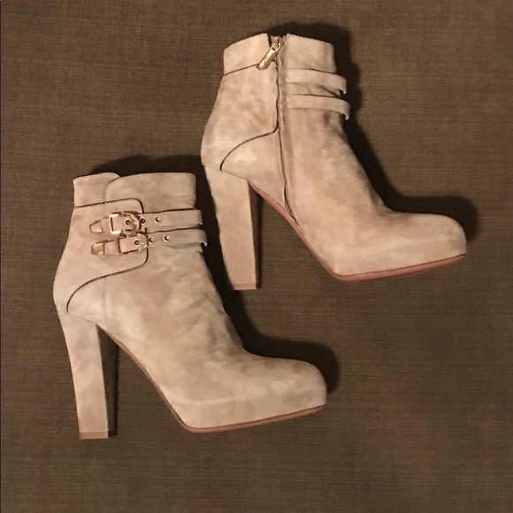 New! Francesco Sacco Suede Booties - Picture 2 of 5